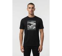 Karl Lagerfeld Black T-shirt Crewneck Größe: M | Bedruckte T-Shirts Outlet | Herren | Schwarz