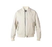 KARL LAGERFELD Blouson Herren Mikrofaser weiß unifarben mit Motiv, 52 (L)