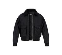 KARL LAGERFELD Blouson Herren Umlegekragen Mikrofaser schwarz, 50 (M)