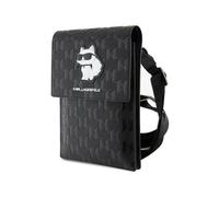 Karl Lagerfeld Case KLWBSAKHPCK Handbag - Black Saffiano Monogram Choupette