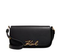 Karl Lagerfeld Signature Schultertasche Leder 24 cm black-vibration gold