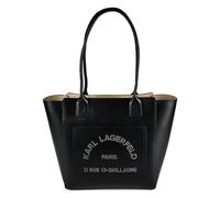 Karl Lagerfeld Daily Schultertasche Leder 36 cm schwarz