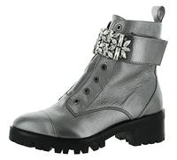 KARL LAGERFELD Damen Pippa Springerstiefel, Silber, 39 EU