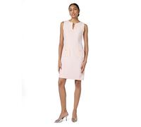 KARL LAGERFELD Damen Tweed Shift mit neuartigen Taschen Lässiges Kleid, Rose, 34