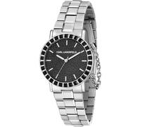 Karl Lagerfeld Damenuhr Edelstahl schwarz, silber Damen