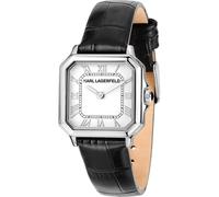 Karl Lagerfeld Damenuhr Edelstahl schwarz, weiß Damen