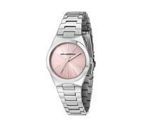 Karl Lagerfeld Damenuhr Edelstahl rosa, silber Damen