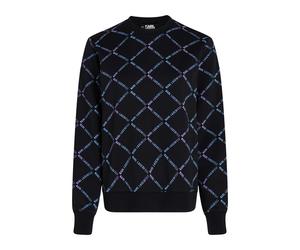 Karl Lagerfeld Diamond Karl Aop Sweat Black Größe: XS | Pullover Outlet | Damen | Schwarz