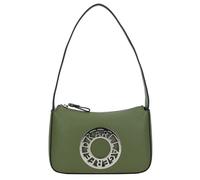 Karl Lagerfeld Disk Schultertasche Leder 23 cm olive