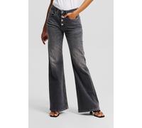 Karl Lagerfeld Flared Shank Denim Visual Washed Black Größe: W26L30 | Ausgestellte Hosen Outlet | Damen | Blau