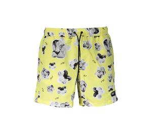 Karl Lagerfeld Gelbe Polyester Herren Bade-Boxershorts M