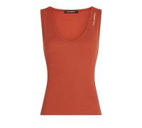 Karl Lagerfeld - GERIPPTES TANKTOP MIT V-AUSSCHNITT - Größe S - braun