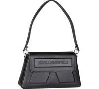 Karl Lagerfeld Ikon Schultertasche Leder 31 cm schwarz