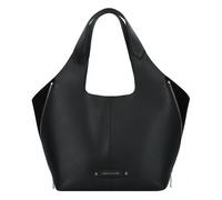 Karl Lagerfeld Behind the Seams Shopper Tasche Leder 34 cm mit Dehnfalte schwarz