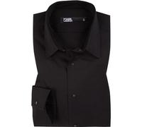 KARL LAGERFELD Hemd Herren Langarm schwarz, 45