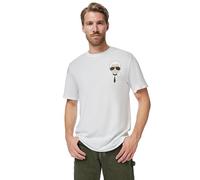 KARL LAGERFELD Herren Classic Karl Character Short Sleeve Crew Neck T-Shirt, Weiss/opulenter Garten, L