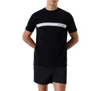 Karl Lagerfeld Herren Elongated Logo Graphic T-Shirt Black XS