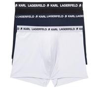 Karl Lagerfeld, Men's, Logo Trunk Set (3 Pack), Black/White/Navy, XL