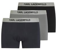 Karl Lagerfeld Herren Metallic Elastic Trunk Set(3 Pack) Marineblau/Schwarz/Sedona S