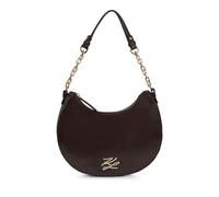 Karl Lagerfeld Hobo Bags - K/Autograph glänzende Schultertasche in Mondform - Gr. unisize - in Braun - für Damen