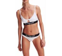 KARL LAGERFELD Hotel Karl Peephole Bra, White