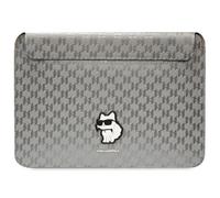 Karl Lagerfeld Saffiano Monogram Choupette-Hülle einen 14-Zoll-Laptop - Silber