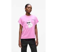 Karl Lagerfeld Ikon Aquarelle C Loose T-shirt Opera Mauve Größe: XS | Hemden Outlet | Damen | Violett