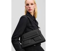Karl Lagerfeld Ikon Schultertasche Leder 31 cm schwarz