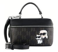 KARL LAGERFELD Ikon Monogram CC Vanity Crossbody S Brown-KL Mono