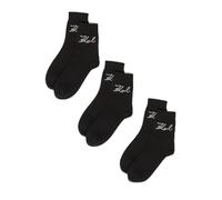 Karl Lagerfeld International B.V Damen Women's, K/Signature Logo 3 Pack Socks, Schwarz, 39-42 EU