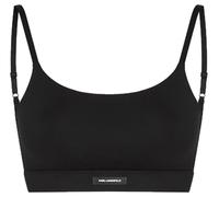 Karl Lagerfeld International B.V Women's Essential Logo Scoop Bralette Bra, Schwarz, XL