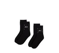 Karl Lagerfeld International B.V Women's K/Signature Gem 2 Pack Socks, Schwarz, Einheitsgröße
