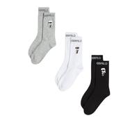 Karl Lagerfeld International B.V Women's Karl Lagerfeld, K/Ikon 3 Pack Socks, Mehrfarbig, 39-42