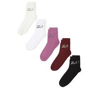 Karl Lagerfeld International B.V Women's Karl Lagerfeld, K/Signature Logo 5 Pack Socks, Mehrfarbig, 35-38