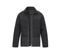 KARL LAGERFELD Jacke Herren Stehkragen Mikrofaser schwarz, 48 (S)