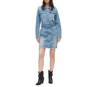 KARL LAGERFELD JEANS Belted Denim Dress, Visual Washed Blue, XS