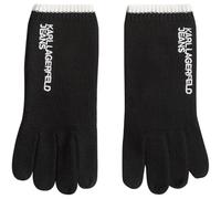 Karl Lagerfeld Jeans, Damen, Essential Knitted Gloves, Schwarz, L