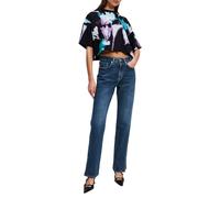 Karl Lagerfeld Jeans Damen High Rise Straight Denim with Slit