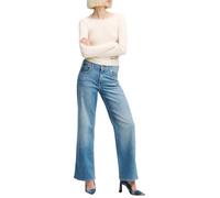 Karl Lagerfeld Relaxed Denim W/ Slit Washed Mid Blue Größe: W27L32 | Ausgestellte Hosen Outlet | Damen | Blau