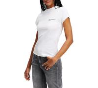 Karl Lagerfeld Jeans Damen Slim Short Sleeve T-Shirt White XL