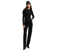 KARL LAGERFELD JEANS DENIM MIT HOHEM GERADE BEIN, WASCHWARZ, 3032