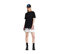 Karl Lagerfeld Jeans Frauen Regular Logo T-Shirt Dress Black S