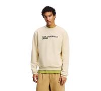 Karl Lagerfeld Jeans, Herren, Essential Logo Sweat, Normale Passform, Braun, M