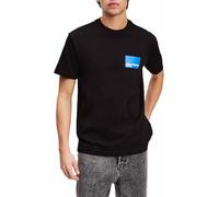 KARL LAGERFELD JEANS, Herren, Normales Kurzarm-T-Shirt Mit Box-Logo, Normale Passform, Schwarz, M