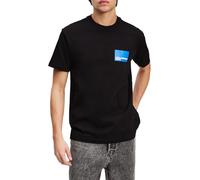 KARL LAGERFELD JEANS, Herren, Normales Kurzarm-T-Shirt Mit Box-Logo, Normale Passform, Schwarz, S
