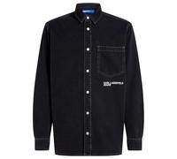 Karl Lagerfeld Jeans A3m16001 Regular Denim Langarmhemd L Washed Black