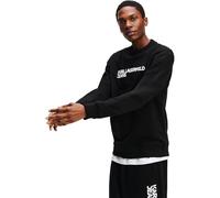 KARL LAGERFELD JEANS Men's REG Essential Logo Sweat Sweatshirt, Black, M