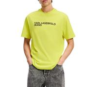 Karl Lagerfeld Jeans, Herren, Regular Kurzarm Essential Logo T-Shirt, Normale Passform, Gelb, XL
