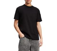 KARL LAGERFELD JEANS Herren Regular KurzarmT-Shirt Mit GummiPatch Normale Passform, Schwarz, L