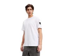 KARL LAGERFELD JEANS Herren Regular Rubber Patch T-Shirt White XXL